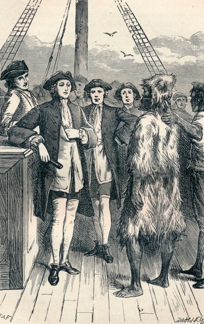 Alexander Selkirk Brought on Board, 1904 by Unbekannt