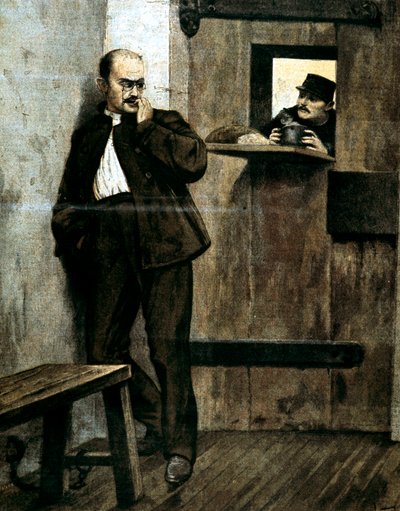 Alfred Dreyfus in Prison by Unbekannt