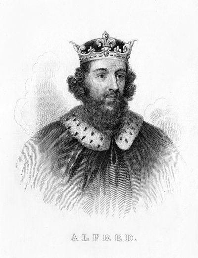 Alfred the Great, 19th century by Unbekannt