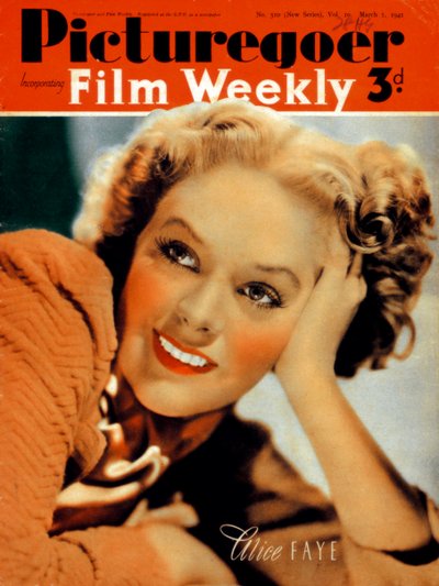 Alice Faye, American actress, 1941 by Unbekannt