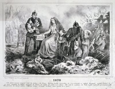 Allegorical Cartoon, Franco-Prussian War by Unbekannt