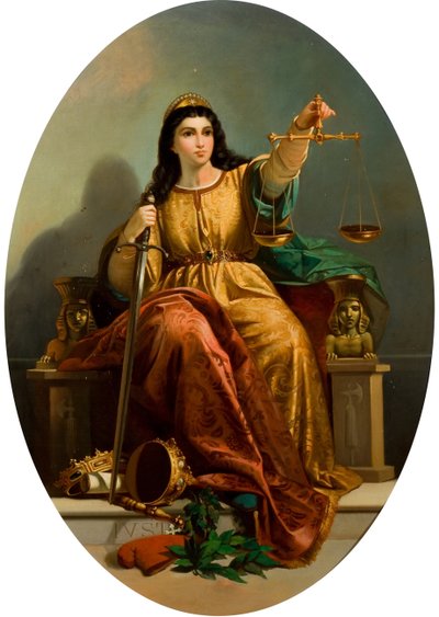 Allegory of Justice, c. 1870 by Unbekannt