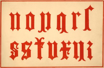 Alphabet, Archaic Letters, Lower Case by Unbekannt