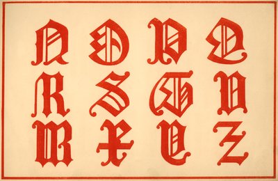 Alphabet, Letters N-Z, Upper Case by Unbekannt