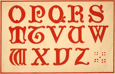 Alphabet, Letters O-Z, Upper Case by Unbekannt