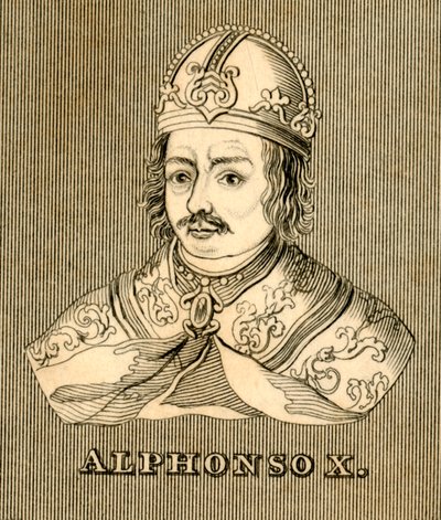 Alphonso X, 1221-1284, 1830 by Unbekannt
