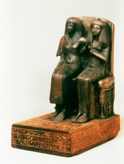 Amenemope and Female, Egyptian, 19th Dynasty by Unbekannt