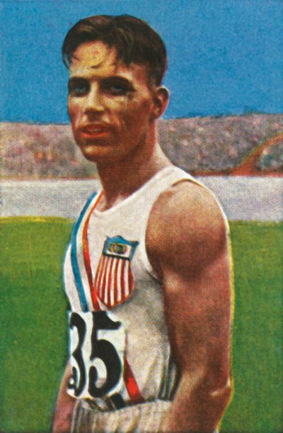 American discus-thrower Bud Houser by Unbekannt