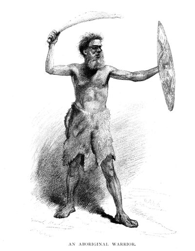 An Aboriginal Warrior by Unbekannt