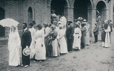 An African Christian Wedding Procession, 1912 by Unbekannt