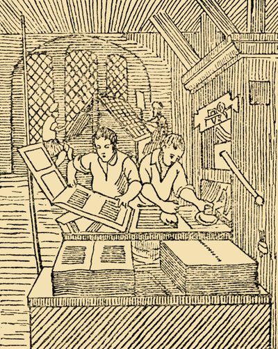 An Early Printers Office by Unbekannt