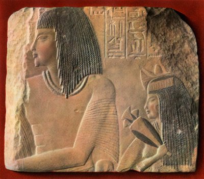 An Egyptian Limestone Relief, c1400 BC 1936 by Unbekannt