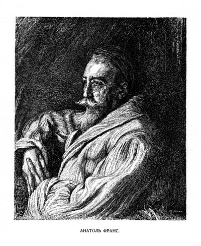 Anatole France, French author, late 19th century by Unbekannt