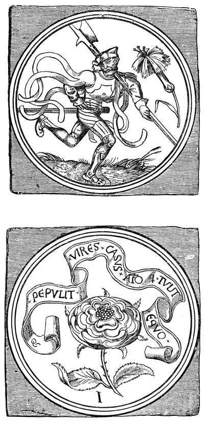 Ancient Playing Cards: Knave and Ace, 1833 by Unbekannt