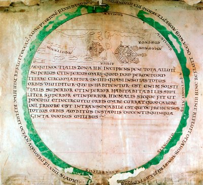 Anglo-Saxon World Map by Unbekannt