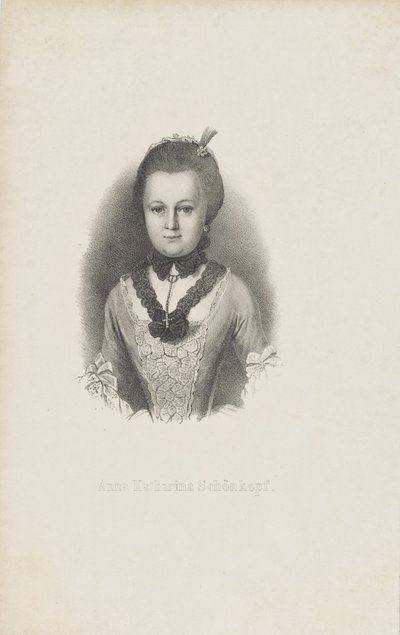 Anna Katharina Käthchen Schönkopf by Unbekannt