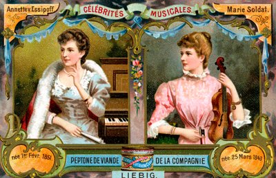 Annette von Essipoff and Marie Soldat by Unbekannt