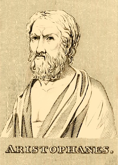 Aristophanes, c. 460-380 BC, 1830 by Unbekannt