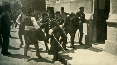 Arrest of Gavrilo Princip, Sarajevo, 28 June 1914 by Unbekannt