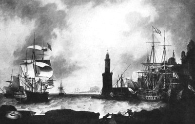 Arrival of HMS Vanguard by Unbekannt