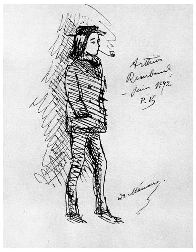 Arthur Rimbaud, French poet and adventurer, 1895-1956 by Unbekannt
