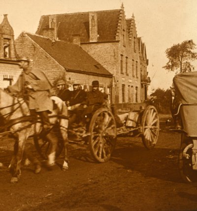 Artillery moving up the line by Unbekannt