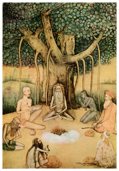 Asceticism: a group of Mughal ascetics, 1956 by Unbekannt