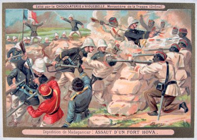 Assault on a Hova Fort, Madagascar, 1883-1896 by Unbekannt