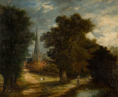 Aston Church and Village, Now Aston, Birmingham by Unbekannt