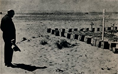 At a Battlefield Cemetery in Egypt by Unbekannt