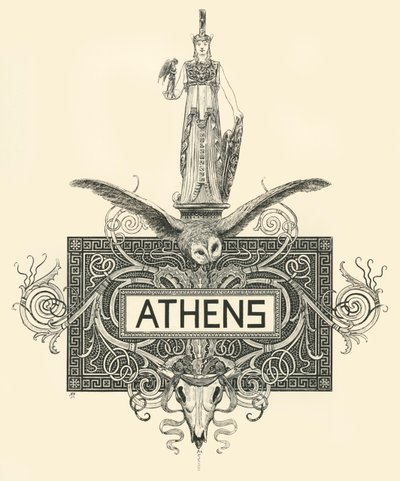 Athens, late 19th-early 20th century by Unbekannt