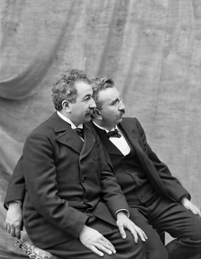 Auguste and Louis Lumière, 1895 by Unbekannt