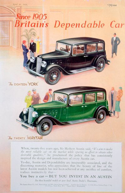 Austin Car Advert by Unbekannt