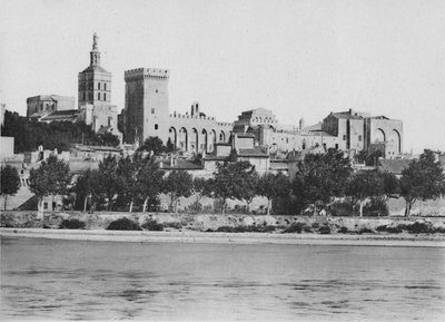 Avignon - The Rhone and Popes Palace by Unbekannt