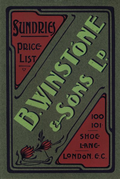 B. Winstone & Sons Ltd. Advertisement, 1907 by Unbekannt