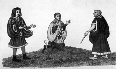 Bag sleeves, 15th century, 1910 by Unbekannt