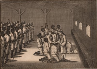 Baptism of black slaves by Unbekannt