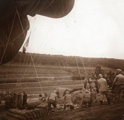 Barrage Balloon, Genicourt, Northern France, c1914-c1918 by Unbekannt