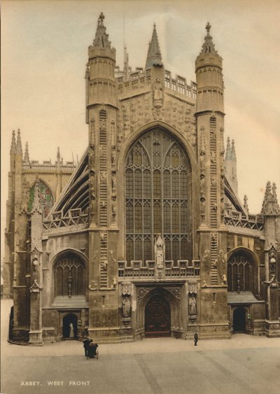 Bath Abbey, West front by Unbekannt