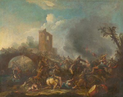 Battle Scene by Unbekannt