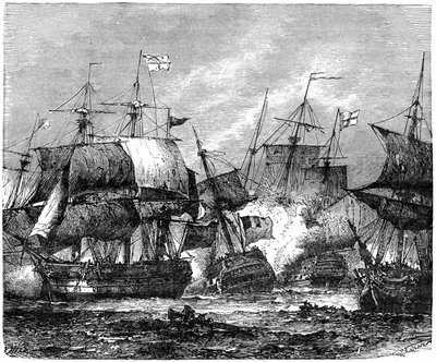 Battle of Abukir Bay, 1 August 1798 by Unbekannt