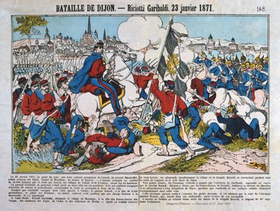 Battle of Dijon, Franco-Prussian War, 23rd January 1871 by Unbekannt
