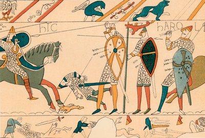 Battle of Hastings & Death of Harold by Unbekannt