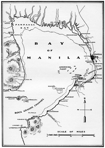 Battle of Manila Bay, Philippines, Spanish-American War by Unbekannt