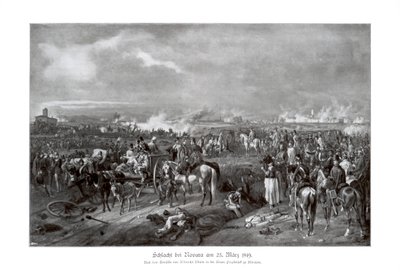 Battle of Novara, Italy, 23 March 1849 by Unbekannt