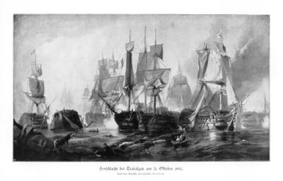 Battle of Trafalgar, 21 October 1805 by Unbekannt