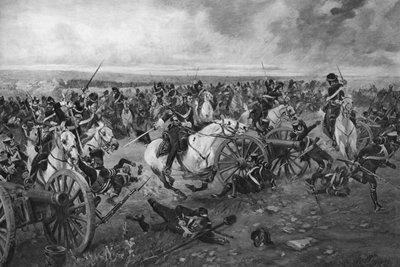 Battle of Waterloo by Unbekannt