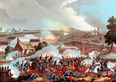 Battle of Waterloo, Belgium, 1815 by Unbekannt