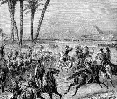 Battle of the Pyramids, 21st July 1798 by Unbekannt
