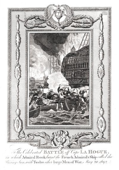 Battle off Cape LaHogue, 1692 by Unbekannt